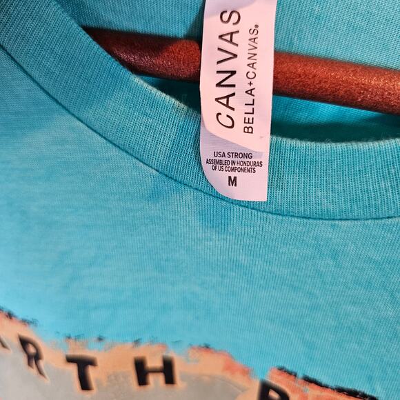 Garth Brooks Dive Bar Tour T-Shirt Size Medium Teal/Blue Country Music Band Tee - Picture 4 of 4